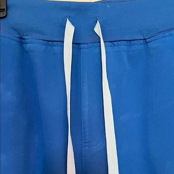 Figs Women's Blue Jogger Pants Size XL /T Side & Back Pockets Drawstring Waist - Picture 2 of 13